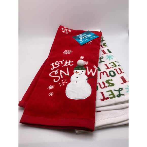 Set of four new coasters and a set of two kitchen towels both new - Picture 2 of 11